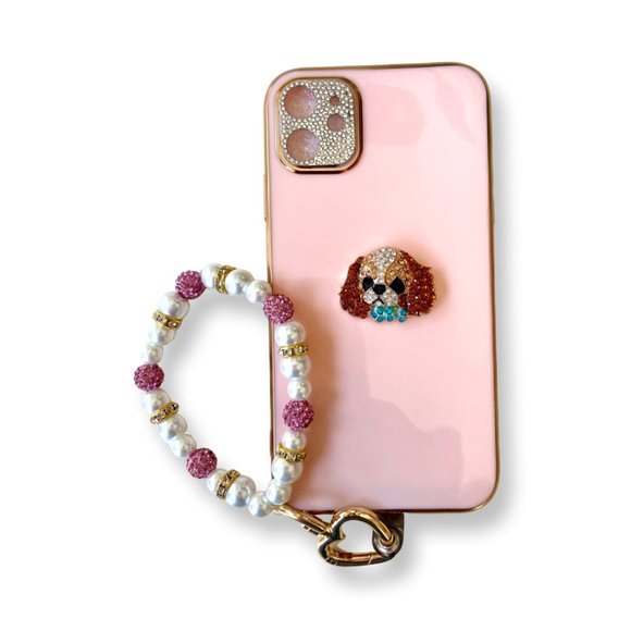 rhinestone cocker spaniel sticker charm - Picture 2 of 2